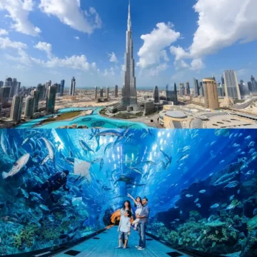 حجز تذاكر قمة برج خليفة + دبي أكواريوم في خطوات بسيطة
