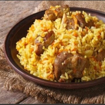 وجبة أرز باللحم غداء في إناء واحد من غير بهدلة ولا تحضيرات كتير