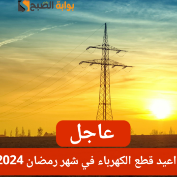 عاجل: القابضة للكهرباء تعلن مواعيد انقطاع الكهرباء في شهر رمضان المبارك 2024
