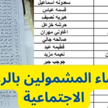 Link  اسماء الرعاية الاجتماعية وجبة أخيرة PDF كشوفات المشمولين في رعاية العراق  مظلتي