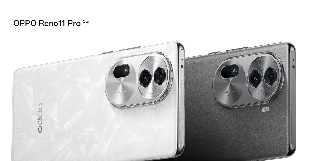 خبير البورترية هاتف Oppo Reno11 Pro بتصميم أنيق وشاشة منحنية ثلاثية الأبعاد